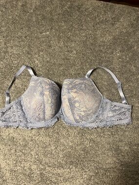 Dreamwear Bra 42DD Womens Underwired Padded BlueLilac Lace Adjustable Straps